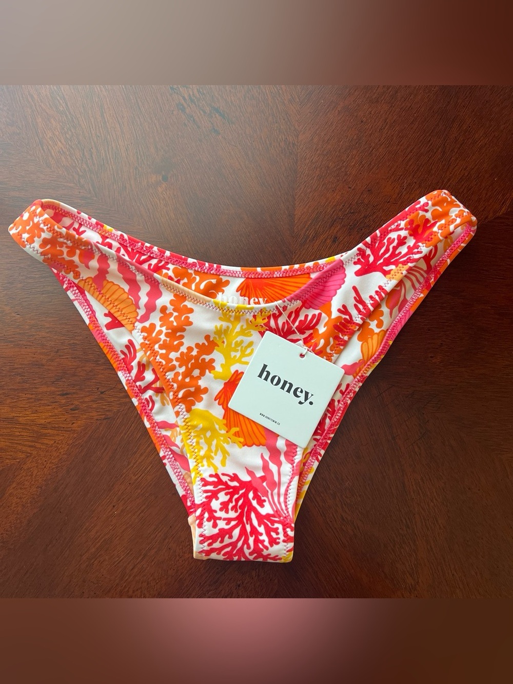 NWT Honey Swim Bestie Pink, Classic Molly Bikini Bottoms, Medium